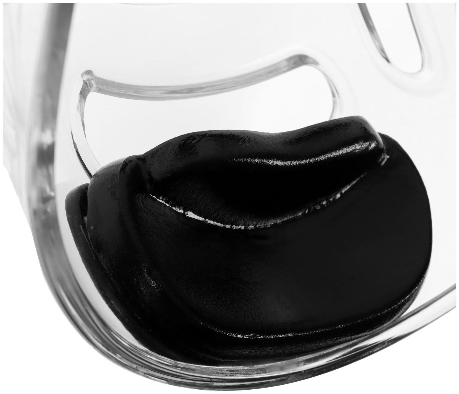 Маска защитная на шлем для Тхэквондо FIGHT EMPIRE, на липучках, размер S/M, прозрачная