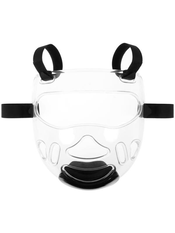 Маска защитная на шлем для Тхэквондо FIGHT EMPIRE, на липучках, размер S/M, прозрачная