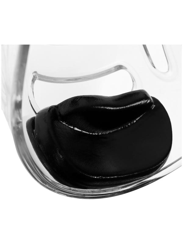 Маска защитная на шлем для Тхэквондо FIGHT EMPIRE, на липучках, размер S/M, прозрачная