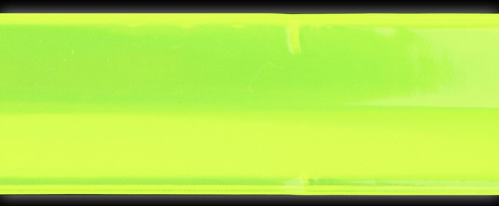 Светоотражающий слэп-браслет, самофиксирующийся, 3 × 30 см, цвет салатовый