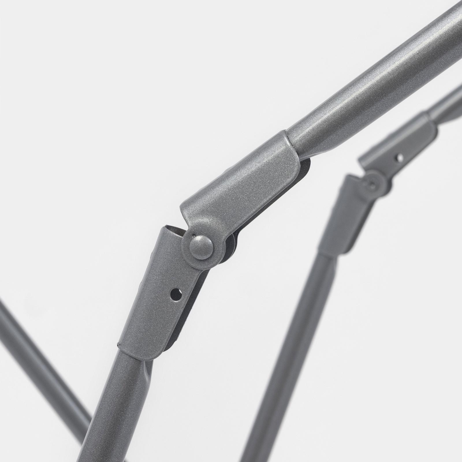 Сушилка для белья напольная, рабочая длина 18 м, серая