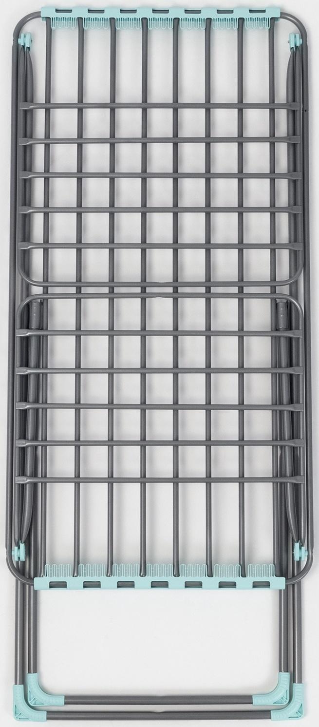 Сушилка для белья напольная, рабочая длина 18 м, серая