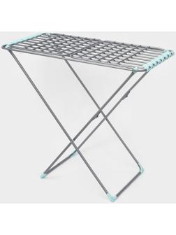 Сушилка для белья напольная, рабочая длина 18 м, серая