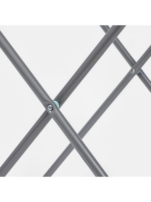 Сушилка для белья напольная, рабочая длина 18 м, серая