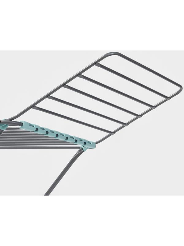 Сушилка для белья напольная, рабочая длина 18 м, серая