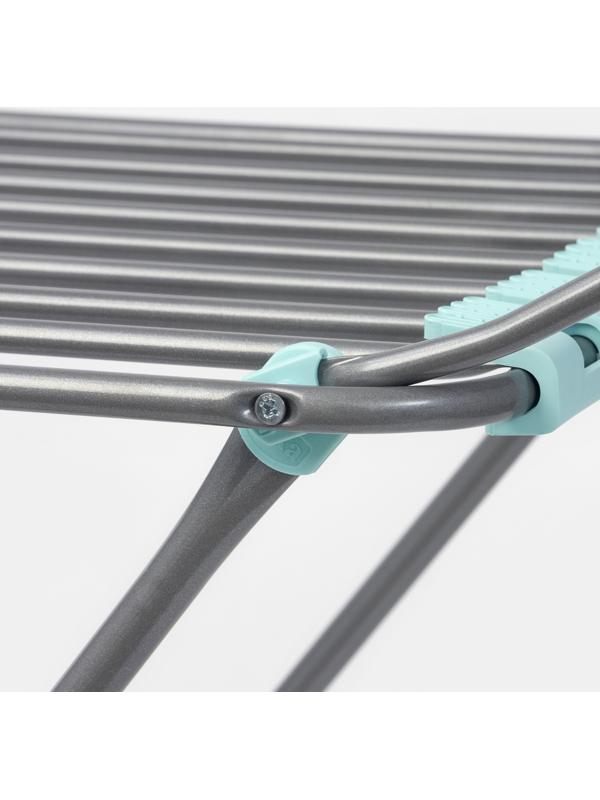 Сушилка для белья напольная, рабочая длина 18 м, серая