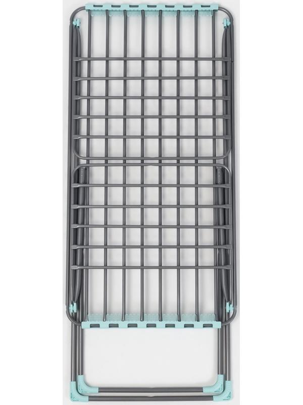 Сушилка для белья напольная, рабочая длина 18 м, серая