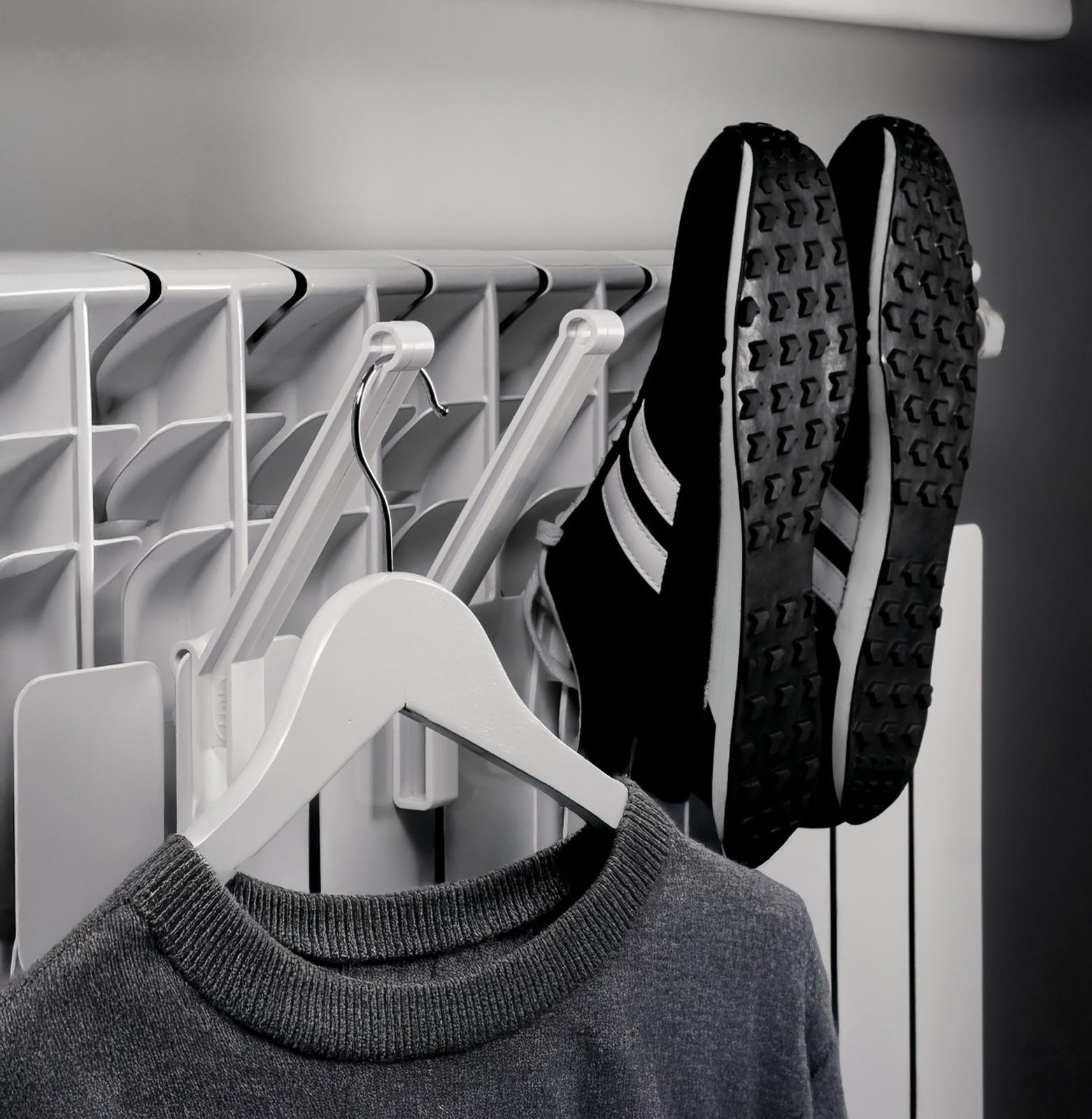 Сушилка для обуви и белья на батарею, пластик, 4 шт.