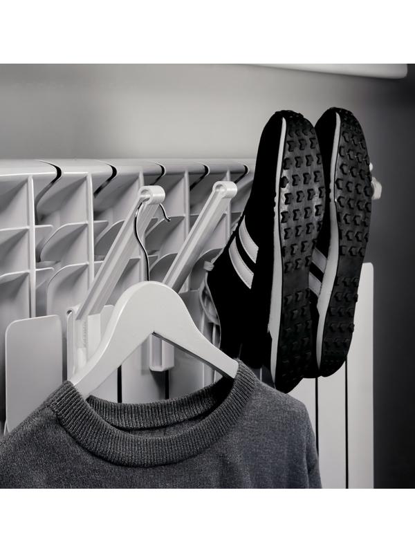 Сушилка для обуви и белья на батарею, пластик, 4 шт.