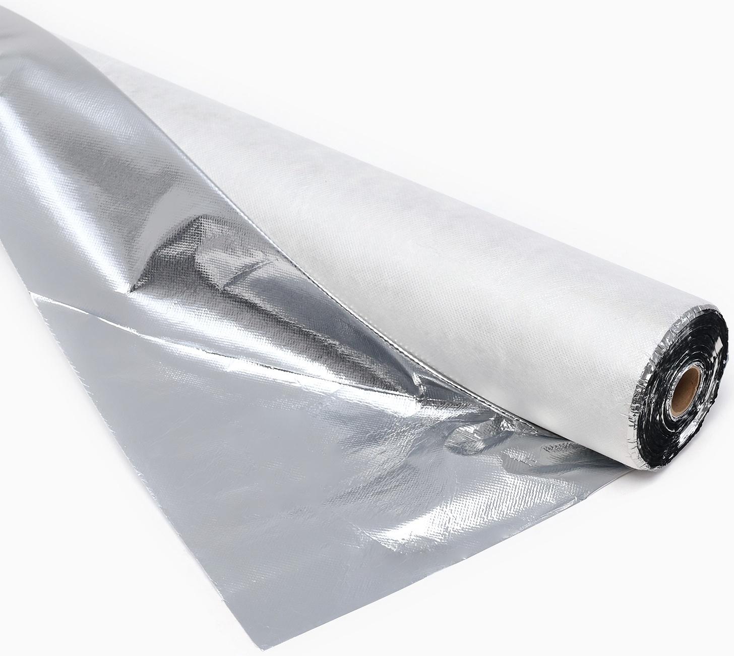 Фольгированное-нетканное полотно 1,6х43,75 м, (70 м2 в рулоне), для термоизоляции