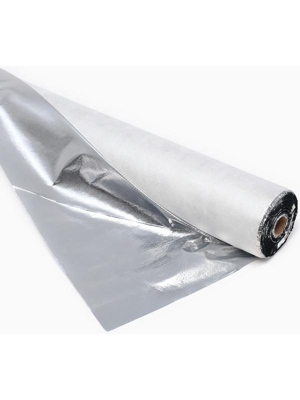 Фольгированное-нетканное полотно 1,6х43,75 м, (70 м2 в рулоне), для термоизоляции