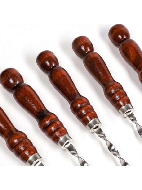 Набор с шампурами подарочный «Шафран», 8 предметов, шампуры 50 см