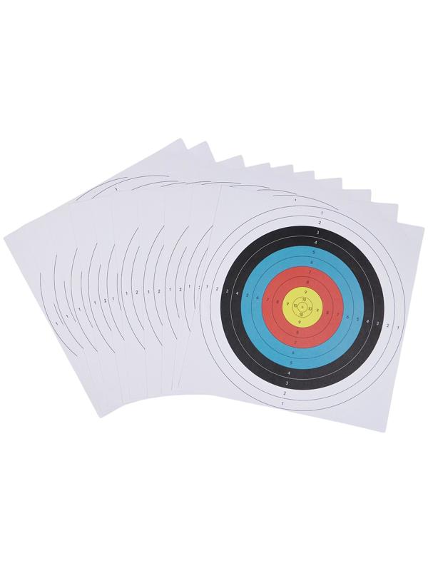 Набор мишеней для стрельбы из лука, 10 шт, 40 см, бумажные, цветная печать
