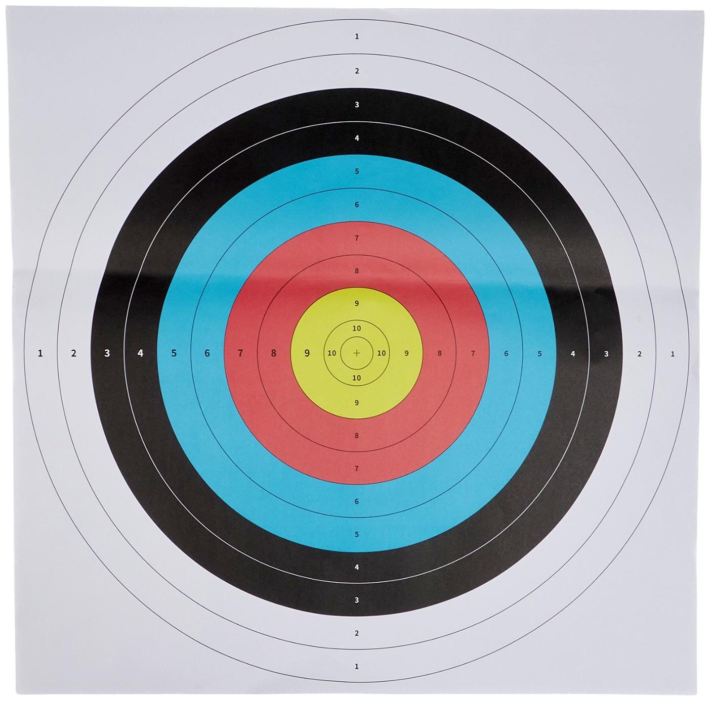 Набор мишеней для стрельбы из лука, 10 шт, 60 см, бумажные, цветная печать