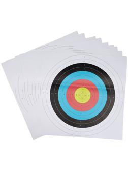 Набор мишеней для стрельбы из лука, 10 шт, 60 см, бумажные, цветная печать