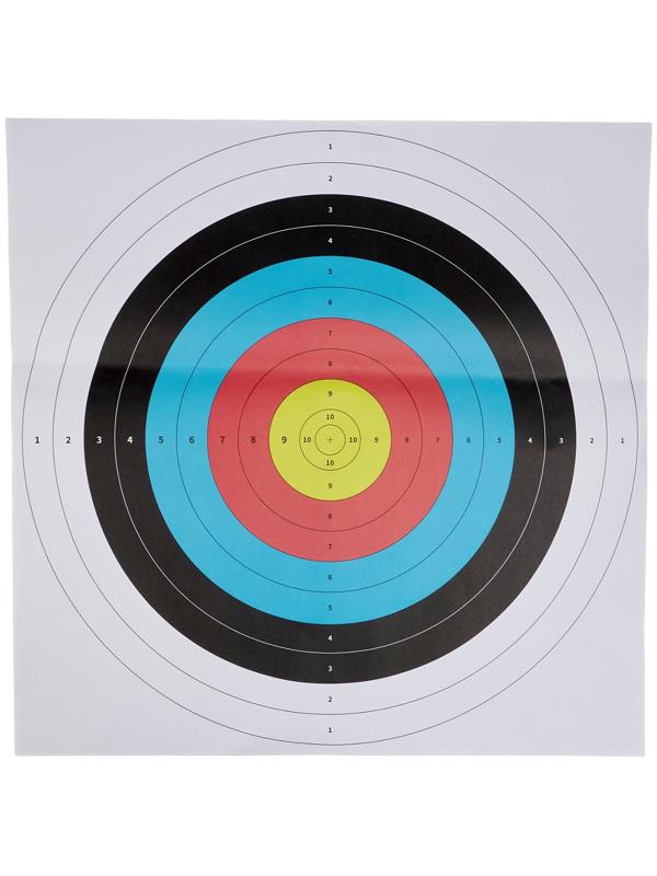 Набор мишеней для стрельбы из лука, 10 шт, 60 см, бумажные, цветная печать