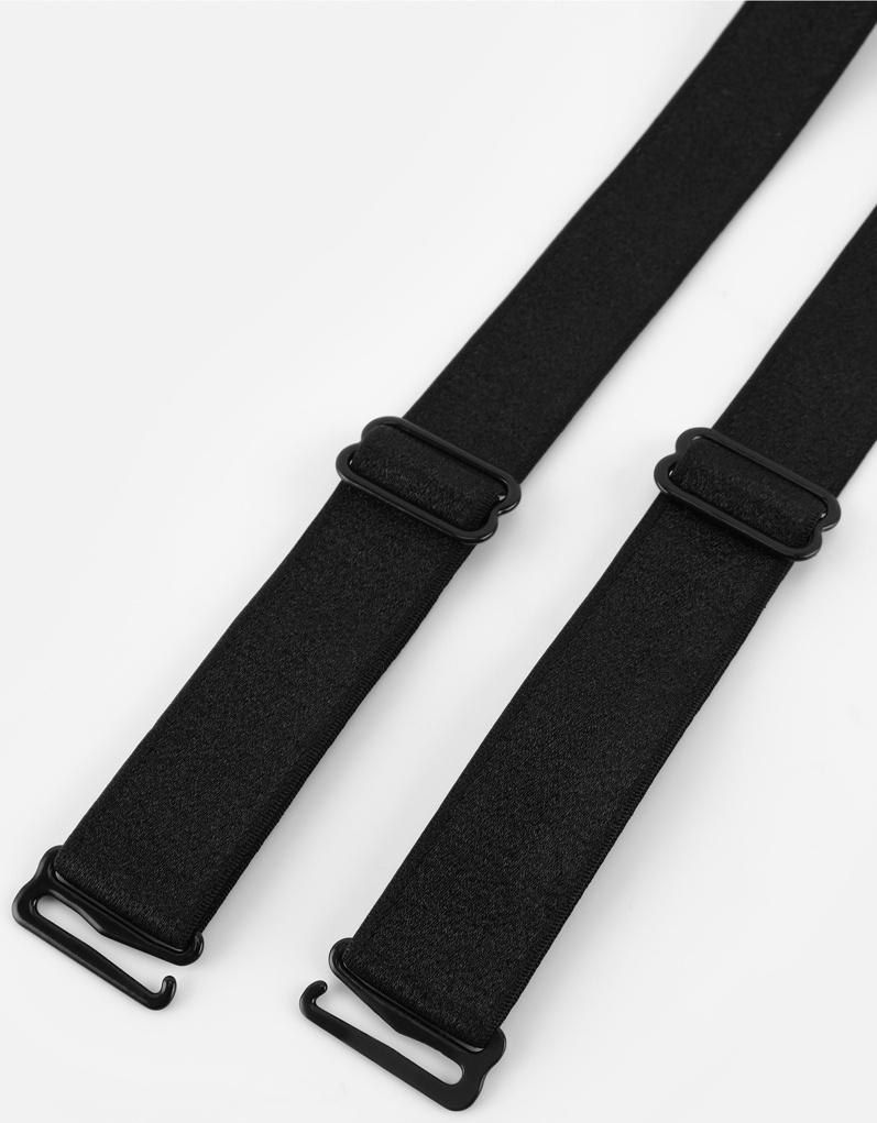 Бретели для бюстгальтера, текстильные, 1.8 см, 45 см, пара, чёрные