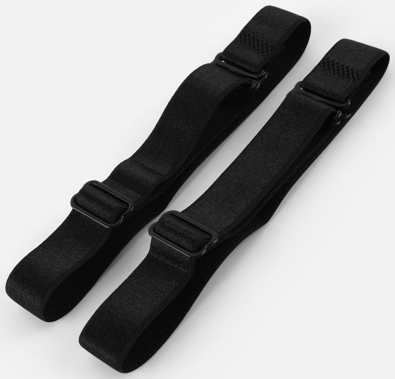 Бретели для бюстгальтера, текстильные, 1.8 см, 45 см, пара, чёрные