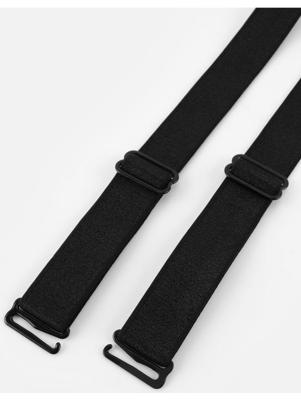 Бретели для бюстгальтера, текстильные, 1.8 см, 45 см, пара, чёрные