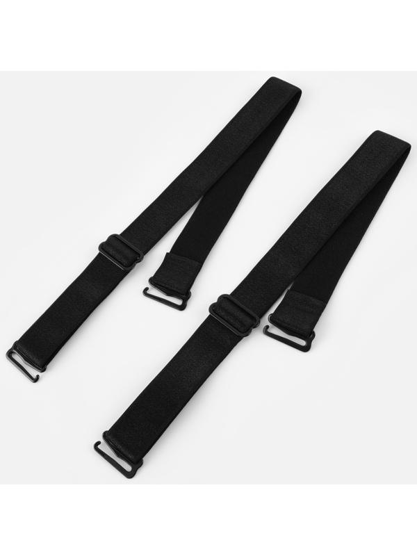 Бретели для бюстгальтера, текстильные, 1.8 см, 45 см, пара, чёрные