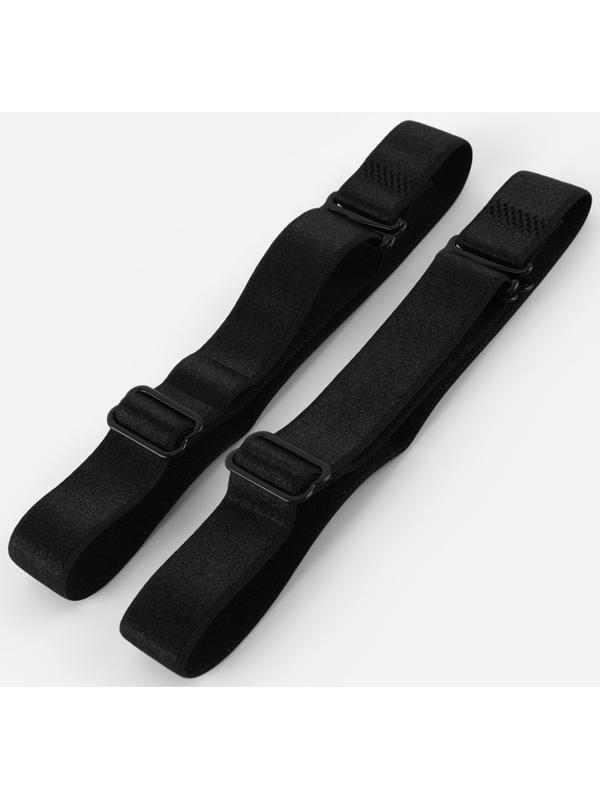 Бретели для бюстгальтера, текстильные, 1.8 см, 45 см, пара, чёрные