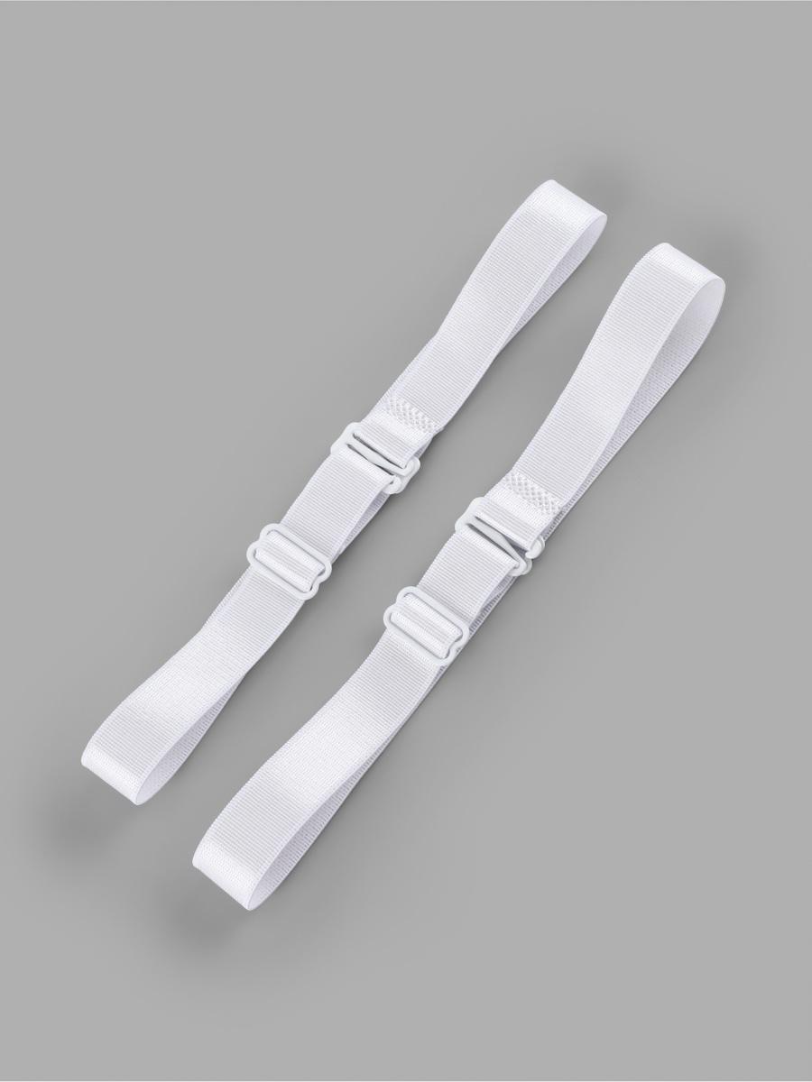 Бретели для бюстгальтера, текстильные, 1.8 см, 45 см, пара, белые