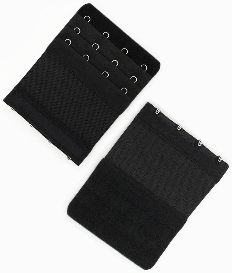 Застёжка для бюстгальтера, удлинитель, 3 ряда, 4 крючка, 7.5×10 см, 3 шт.