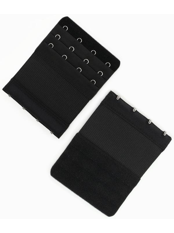 Застёжка для бюстгальтера, удлинитель, 3 ряда, 4 крючка, 7.5×10 см, 3 шт.