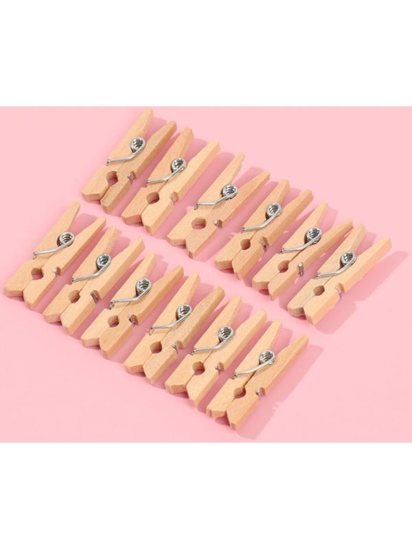 Прищепки для шитья, 2.5×0.8 см, 50 шт., бежевые