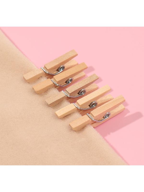 Прищепки для шитья, 2.5×0.8 см, 50 шт., бежевые