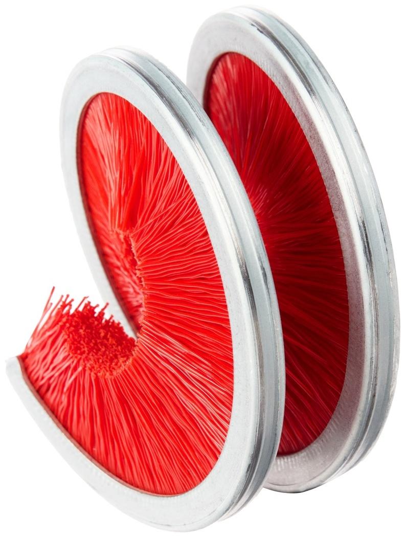 Щётка для чистки цепи TORSO, 360°, красная