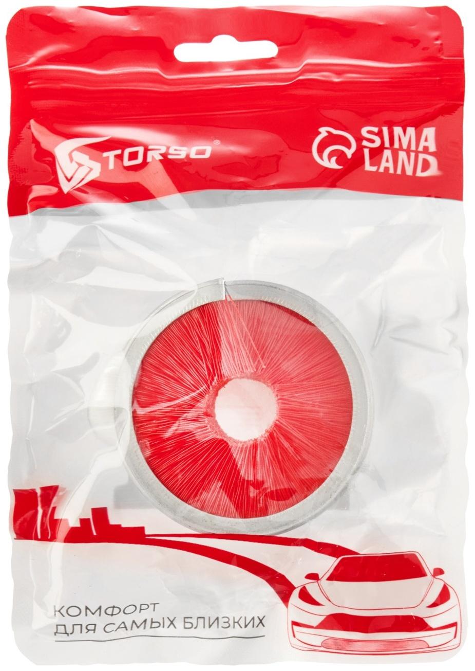 Щётка для чистки цепи TORSO, 360°, красная