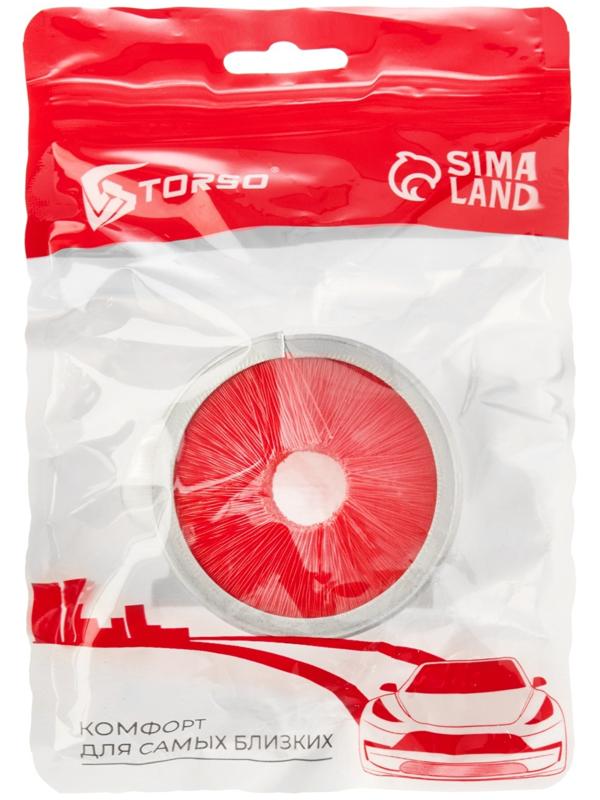 Щётка для чистки цепи TORSO, 360°, красная