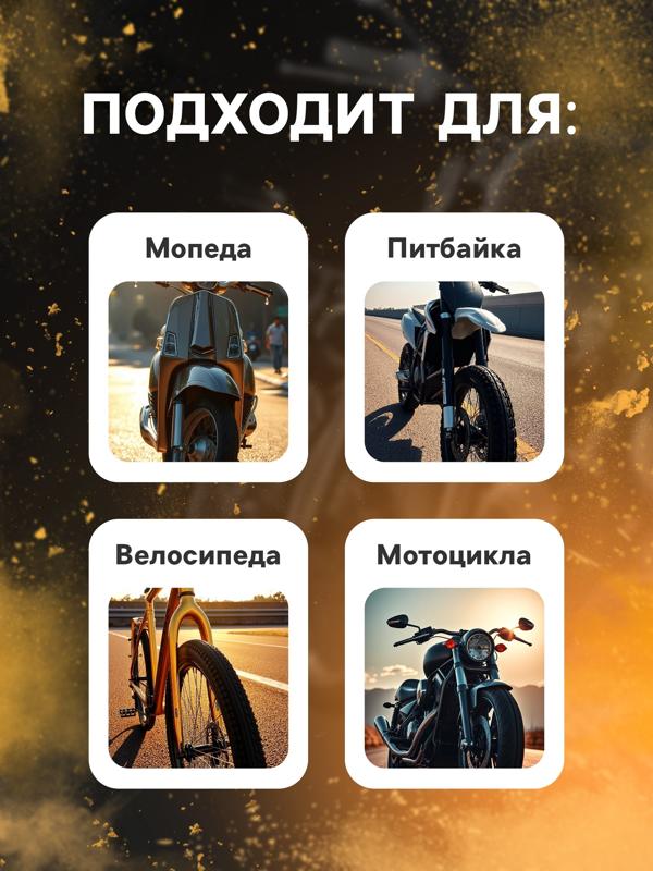 Щётка для чистки цепи TORSO, 360°, красная