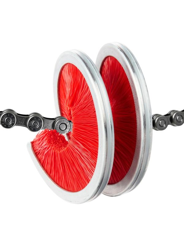 Щётка для чистки цепи TORSO, 360°, красная