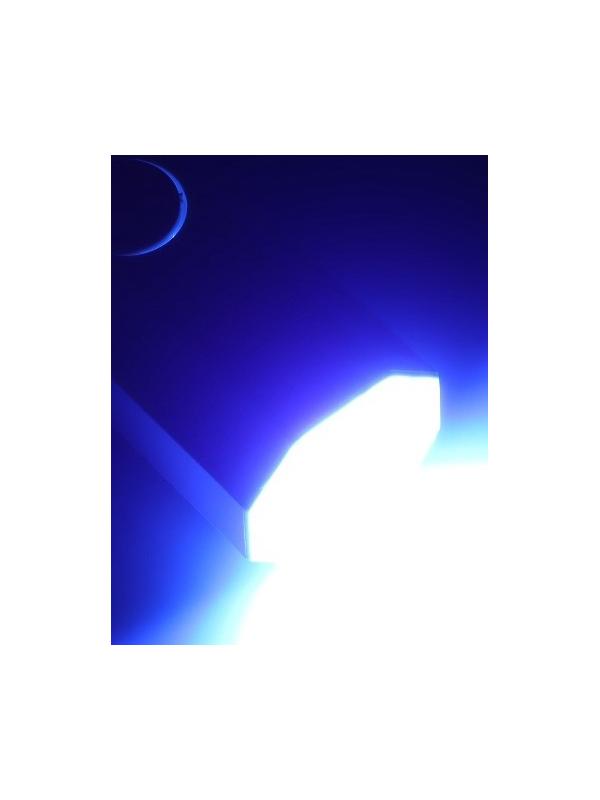 Лампа для маникюра LUF-08, UV/LED, 1 диод, 3 Вт, от батареек, белая