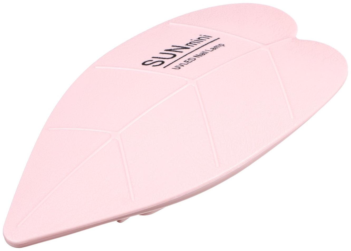 Лампа для маникюра LUF-09, UV/LED, 6 диодов, 6 Вт, USB, розовая