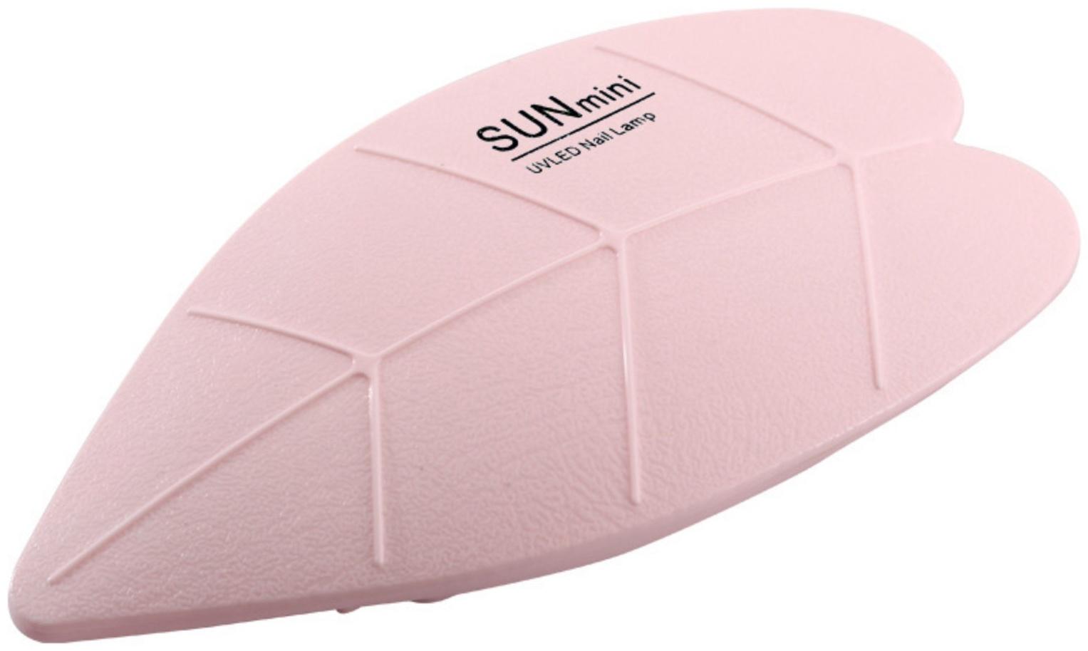 Лампа для маникюра LUF-09, UV/LED, 6 диодов, 6 Вт, USB, розовая