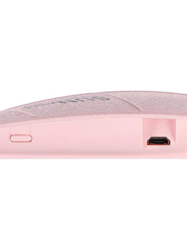 Лампа для маникюра LUF-09, UV/LED, 6 диодов, 6 Вт, USB, розовая