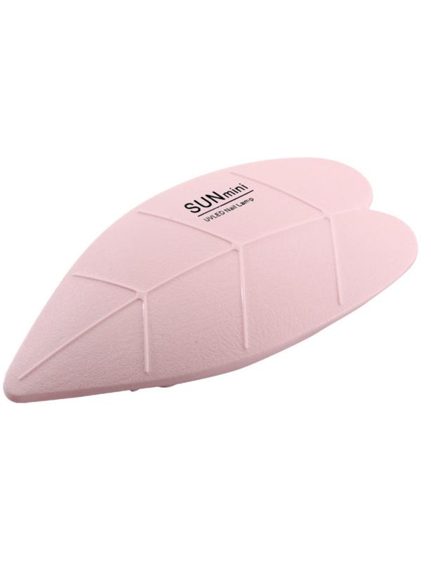 Лампа для маникюра LUF-09, UV/LED, 6 диодов, 6 Вт, USB, розовая