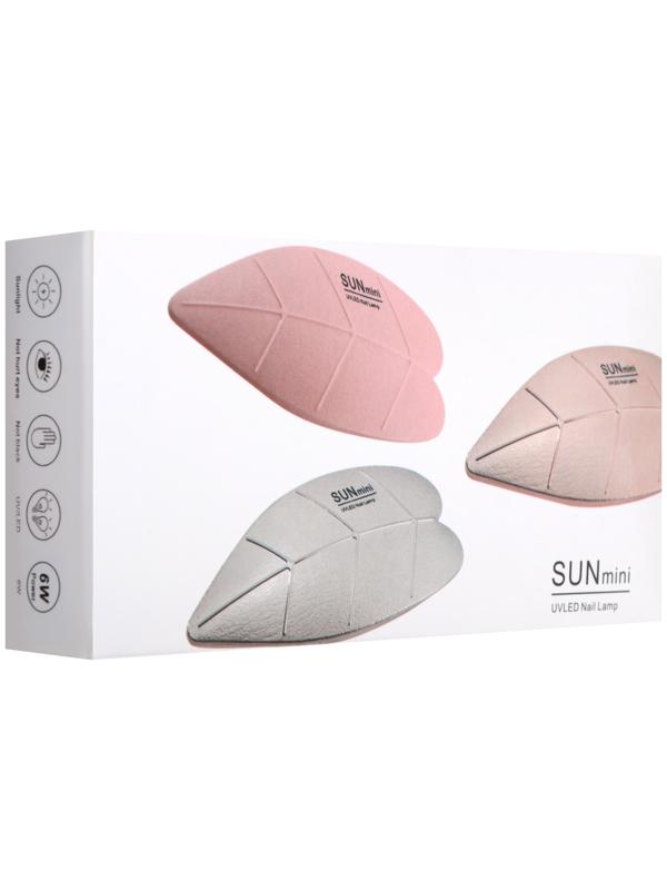 Лампа для маникюра LUF-09, UV/LED, 6 диодов, 6 Вт, USB, розовая