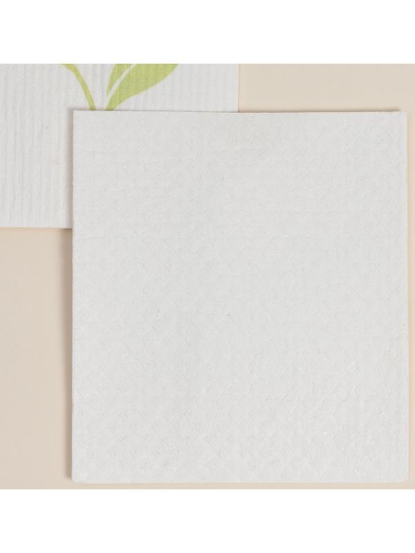 Салфетки для уборки универсальные SL Home, из целлюлозы и хлопка, 3 шт., 17×19 см, серые