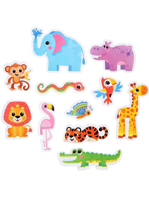 Игровой набор для ванной «Жители Африки», сетка для хранения, игрушки