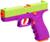 Пистолет детский «Глок», стреляет мягкими пулями, вылетают гильзы, автоматическая перезарядка