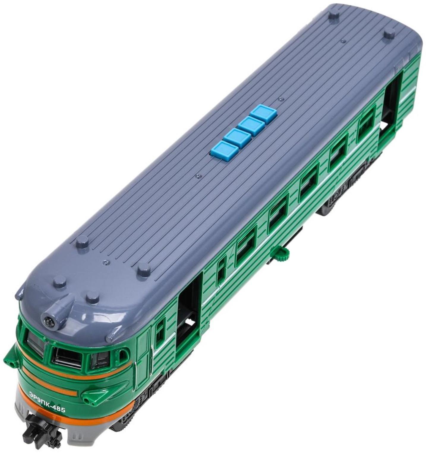 Модель локомотива поезда «Электричка», свет, звук, 30 см, 4 кнопки, инерция