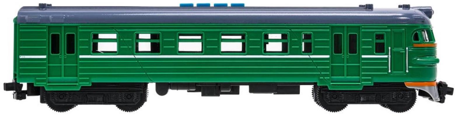 Модель локомотива поезда «Электричка», свет, звук, 30 см, 4 кнопки, инерция