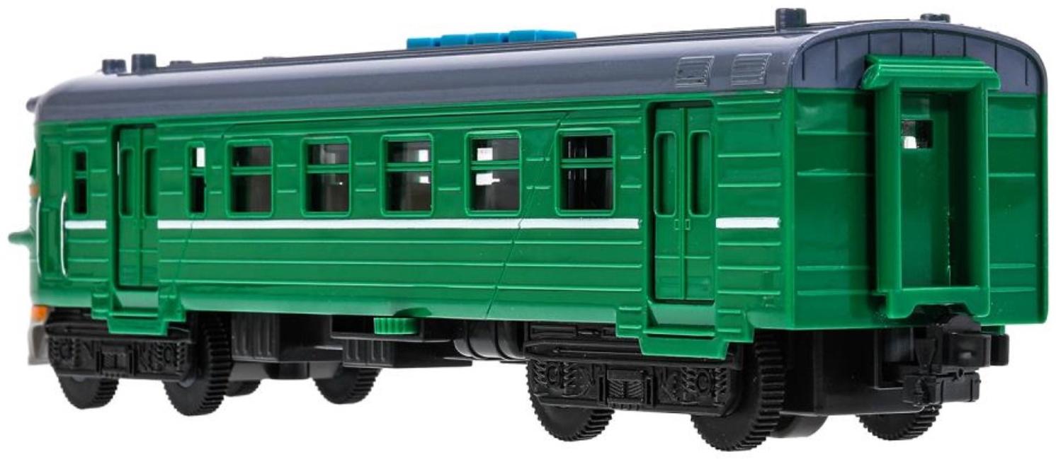 Модель локомотива поезда «Электричка», свет, звук, 30 см, 4 кнопки, инерция