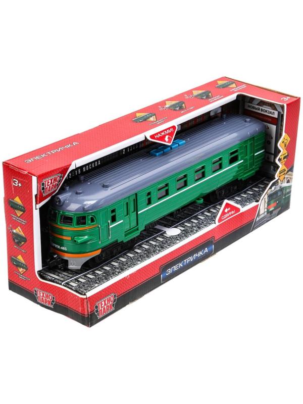 Модель локомотива поезда «Электричка», свет, звук, 30 см, 4 кнопки, инерция