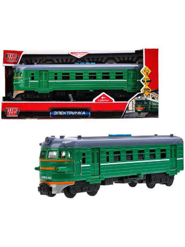 Модель локомотива поезда «Электричка», свет, звук, 30 см, 4 кнопки, инерция