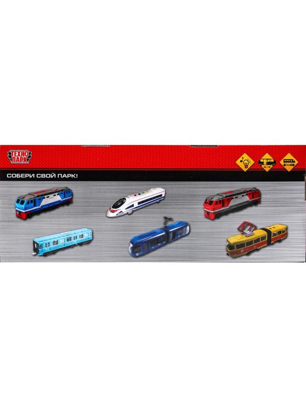 Модель локомотива поезда «Электричка», свет, звук, 30 см, 4 кнопки, инерция